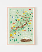 Affiche Tour du Mont Blanc - GR TMB