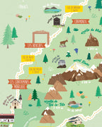 Affiche Tour du Mont Blanc - GR TMB