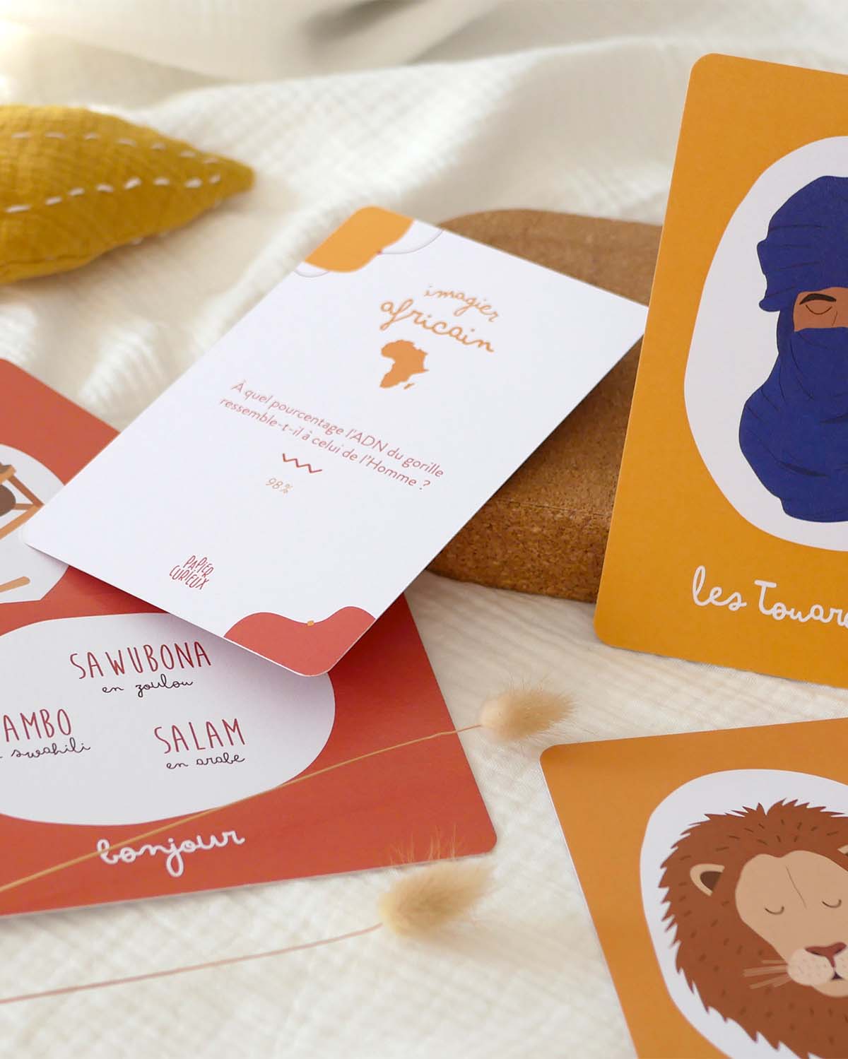Imagier Afrique jeu cartes enfants fait en France