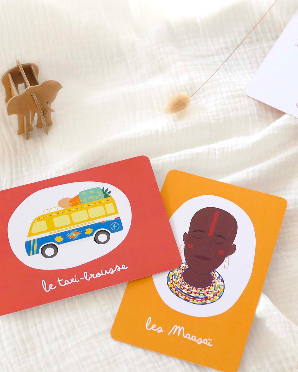 Imagier Afrique jeu cartes enfants fait en France