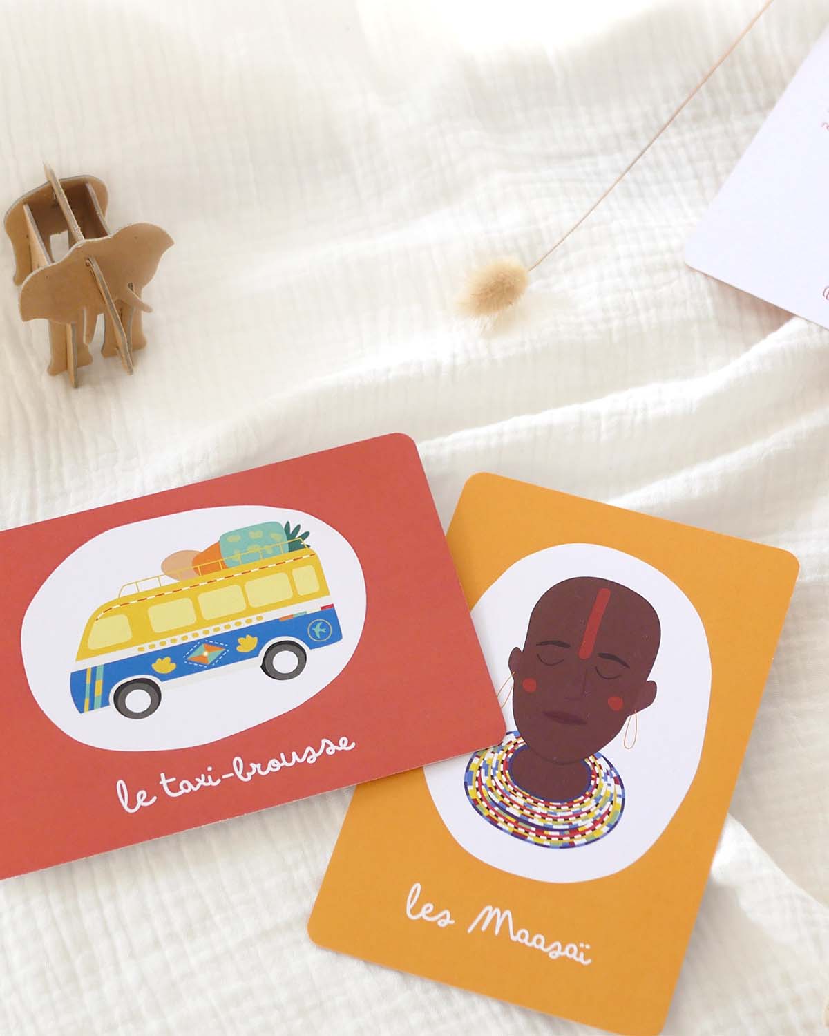 Imagier Afrique jeu cartes enfants fait en France