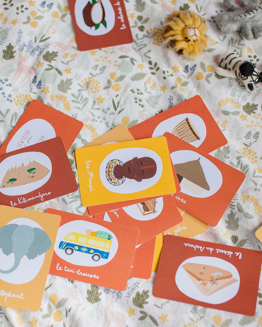 Imagier Afrique jeu cartes enfants fait en France