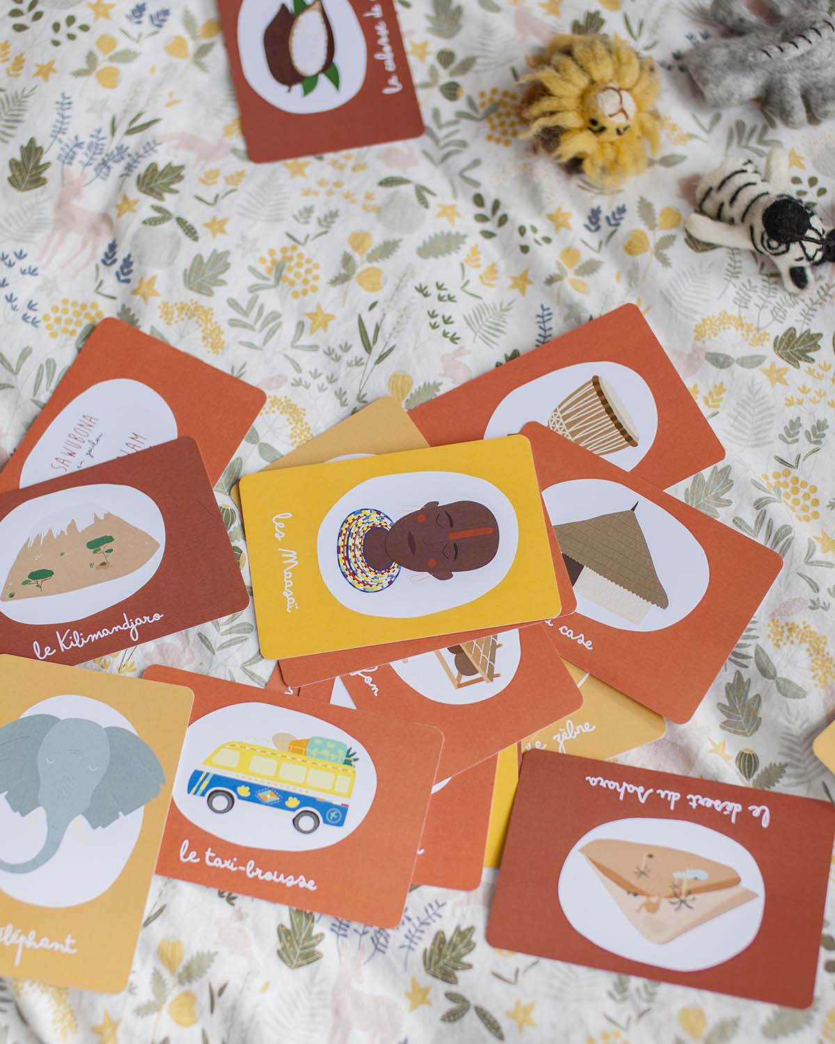 Imagier Afrique jeu cartes enfants fait en France