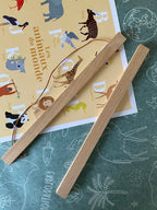 Porte-affiche poster déco, baguettes aimantées en bois