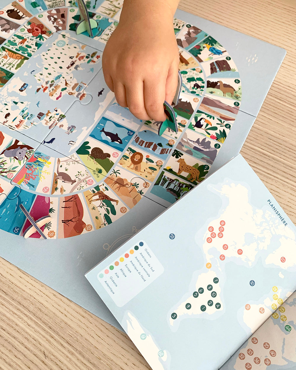 Jeu d'aventure Merveilles du Monde, jeu de l'oie original, jeu éco-conçu et fabriqué en France