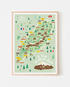 Affiche Tour du Mont-Blanc - GR TMB