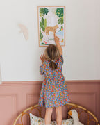 Affiche enfant initiale prénom personnalisé Juliette, poster date de naissance, déco unique Papier curieux