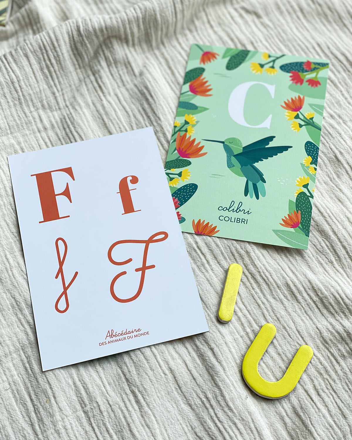 26 cartes alphabet animaux du monde, baleine, jeu pédagogique apprentissage lettres, jeu enfant 3 ans