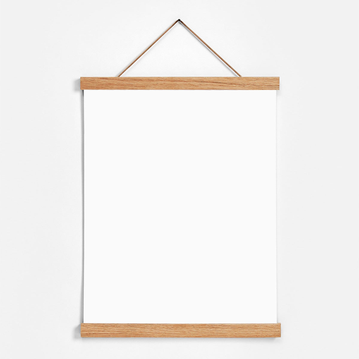 Porte-affiche pour poster déco, baguettes aimantées en bois, format A3 portrait