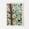 affiche oiseaux chant enfant papier curieux